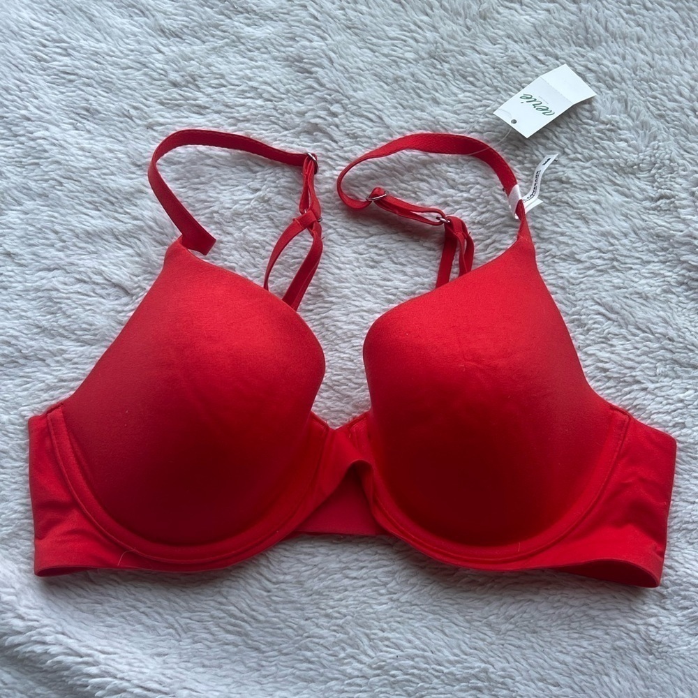Aerie NWT full coverage red underwire tshirt bra